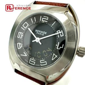 HERMES エルメス ES1.210 エスパス デシアナ 腕時計 シルバー レディース【中古】