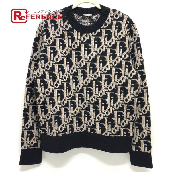 Dior ディオール 193M638AT393 21AW オブリーク セーター ネイビー メンズ【中...