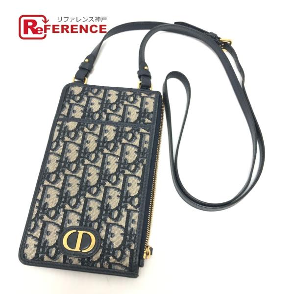 Dior ディオール オブリーグ フォンケース ウォレット 斜め掛け 肩掛け カバン ショルダーバッ...