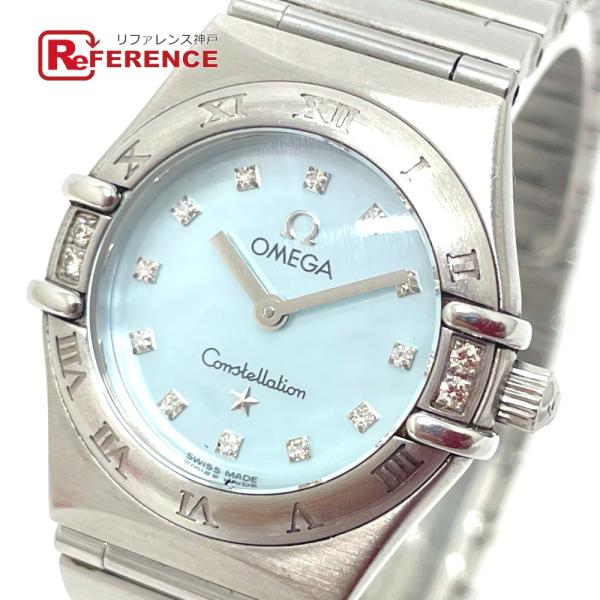 OMEGA オメガ 1567.86 12Pダイヤ コンステレーション ミニ クオーツ 腕時計 SS/...