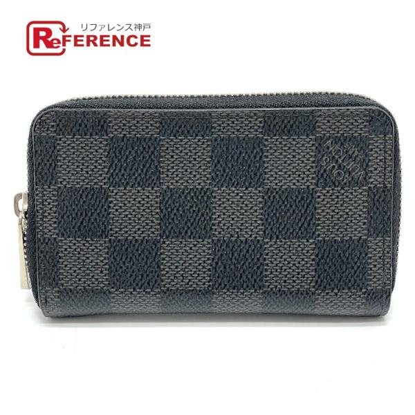 LOUIS VUITTON ルイヴィトン N63076 ダミエグラフィット ジッピーコインパース 小...