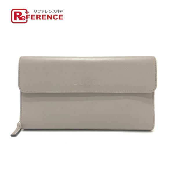 GUCCI グッチ ロゴ コンチネンタルウォレット ウォレット 財布 ロングウォレット 長財布 グレ...