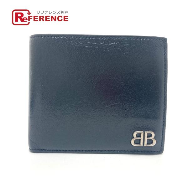 BALENCIAGA バレンシアガ 779971 BB ロゴ 2つ折り財布 財布 ウォレット 2つ折...