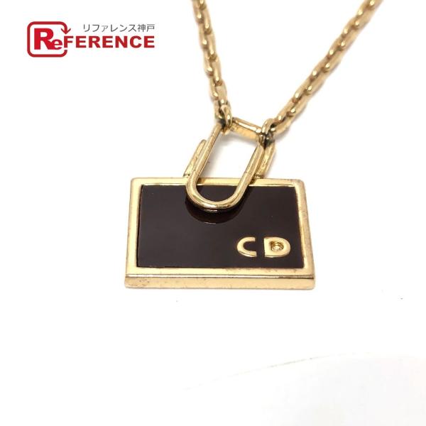 Dior ディオール 鞄 モチーフ チェーン  ネックレス ゴールド レディース【中古】