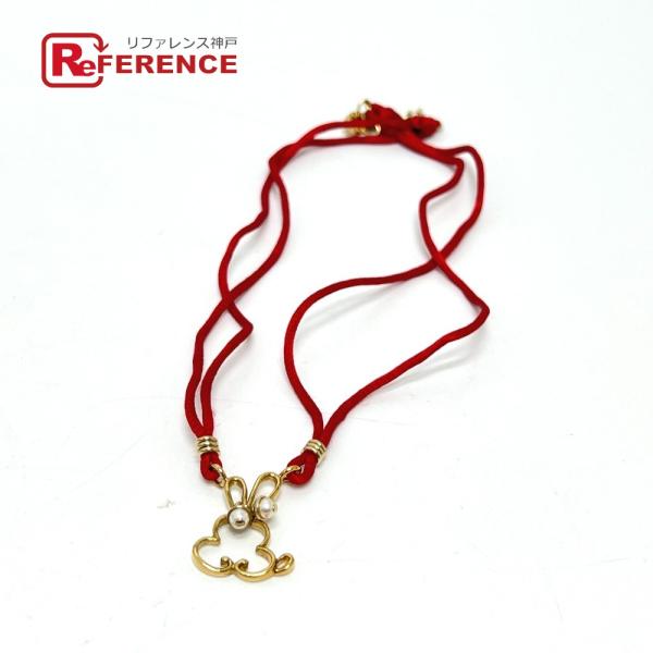 Dior ディオール ウサギモチーフ ネックレス チョーカー ゴールド レディース【中古】