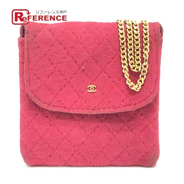 CHANEL シャネル ココマーク マトラッセ チェーン ミニチュア ポーチ 肩掛け ショルダーバッ...