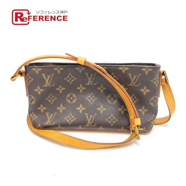 LOUIS VUITTON ルイヴィトン M51240 トロター 斜め掛け ショルダーバッグ ブラウ...