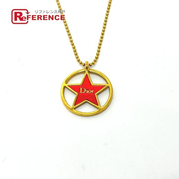 Christian Dior クリスチャンディオール サークル スター チェーン アクセサリー ネッ...