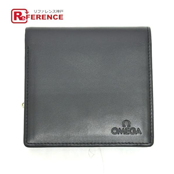 未使用 OMEGA オメガ ロゴ がま口 短財布 コンパクトウォレット ミニウォレット 2つ折り財布...