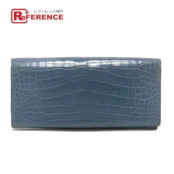 GUCCI グッチ 203887 ロングウォレット 2つ折り 財布 ウォレット 小物 長財布 クロコ...