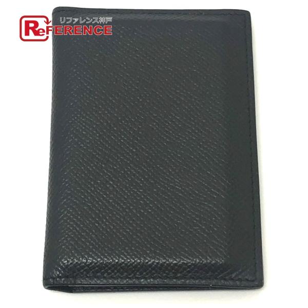 HERMES エルメス MC2 2つ折り パスケース 定期入れ カードケース ブラック レディース【...