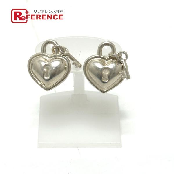 TIFFANY&amp;Co. ティファニー ハートロック ピアス シルバー レディース【中古】