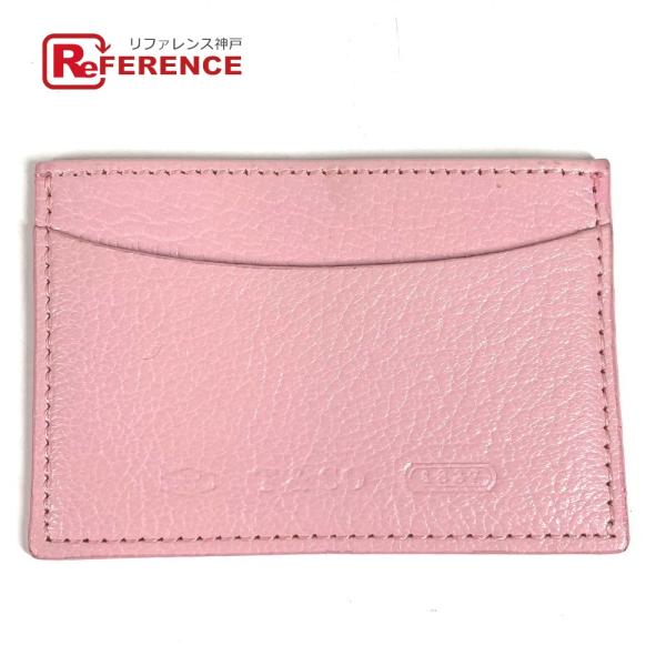 TIFFANY&amp;Co. ティファニー ロゴ 名刺入れ パスケース カードケース ピンク ユニセックス...