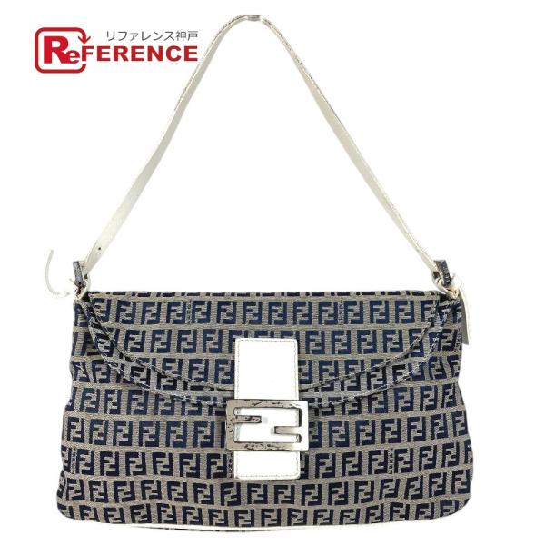 FENDI フェンディ ズッキーノ ロゴ フラップ カバン バッグ 肩掛け フラップ ショルダーバッ...