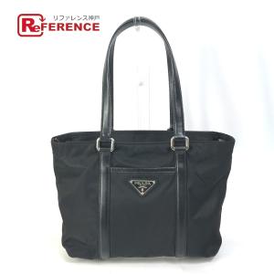 プラダ 2way ナイロン トートバッグ ショルダー A4 大容量 三角ロゴ 黒