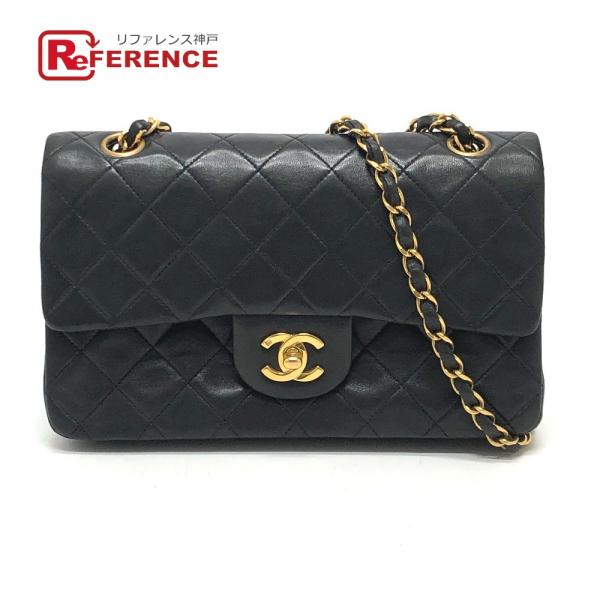 CHANEL マトラッセ 23 Wチェーン CC ショルダーバッグ ブラック .レディース【中古】 ...