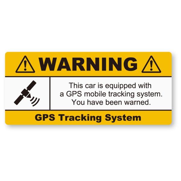 【反射ステッカー工房】GPS盗難防止ステッカー(自動車用) 再帰反射 カーセキュリティー ダミー イ...
