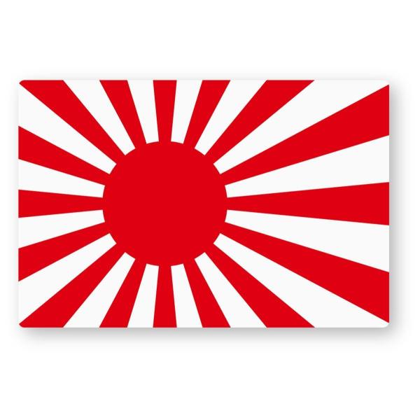 国旗ステッカー(旭日旗) Sサイズ 再帰反射 屋外耐候５年 海軍旗 自衛隊旗 日本 日の丸 JAPA...