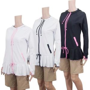 大特価！ 返品・交換不可  レディースラッシュガード 水着 長袖 フード パーカ ラッシュパーカー 紫外線カット UVカット ホワイト ブラック M L