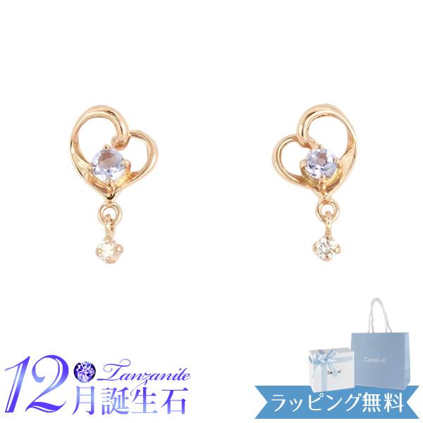 リボン済＆紙袋 4℃ ピアス カナルヨンドシー レディース ハートモチーフピアス 12月誕生石 誕生...