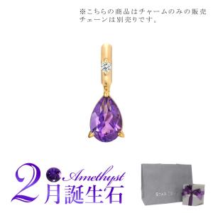 スタージュエリー STAR JEWELRY K10 チャーム TALISMANIC AMETHYST CHARM(2月の誕生石) 2JC0085 母の日｜reformafter