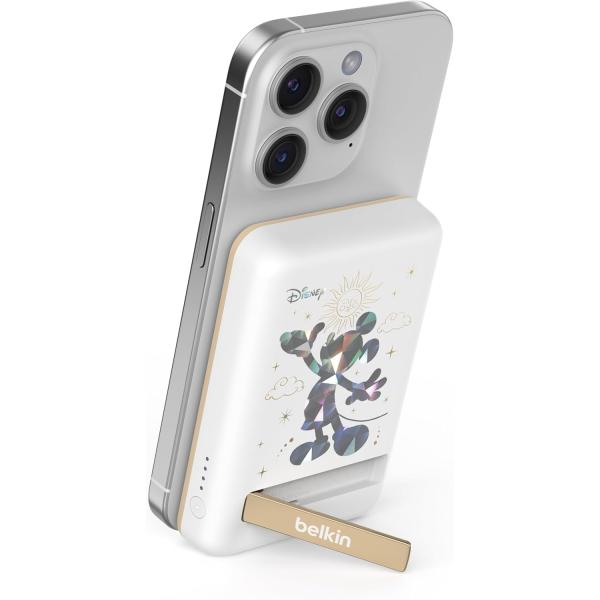 Belkin MagSafe対応 ワイヤレス モバイルバッテリー 5000mAh 7.5W スタンド...