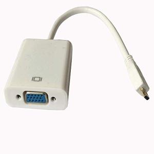 Like-You Micro HDMI - VGA  変換 アダプタ,PCモニタ対応 マイクロ Dタイプ D-Sub  15