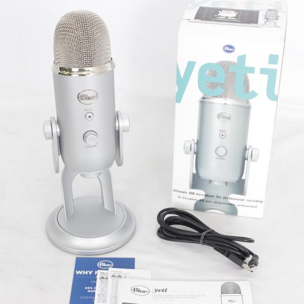 【美品】Blue Microphones Yeti BM400S シルバー 高品質USBコンデンサー...