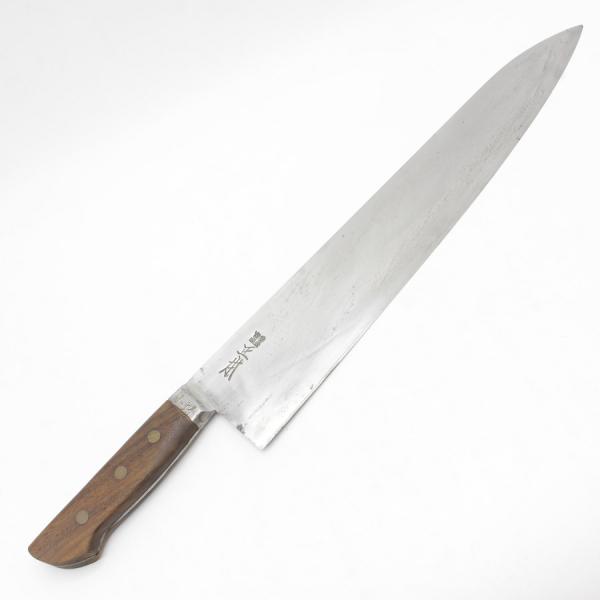 【ボーナスストア+5％】正本 最上 牛刀 尺二 鍔付柄 刃渡り約360mm 洋包丁