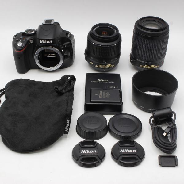 ボーナスストア+5％【美品】Nikon D5100 18-55 VR レンズキット デジタル一眼レフ...