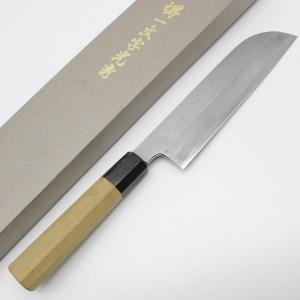 正本 秀 霞 蛸引き包丁 尺一 八角 黒檀柄 鞘付 刃渡り約340mm