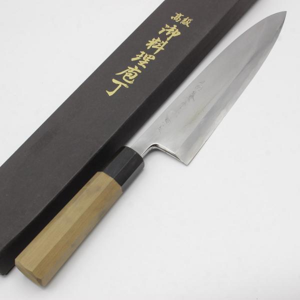【ボーナスストア+5％】高鳳 白鋼 極上 七寸 相出刃包丁 八角柄 刃渡り約210mm 和包丁 〓鳳