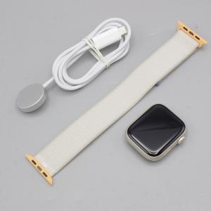 ボーナスストア+5％【美品】Apple Watch Series 9 GPS 45mm MR983J/A スターライトアルミニウムケース/スターライトスポーツループ アップルウォッチ 本体｜refun