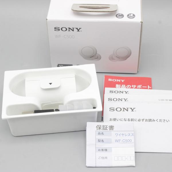 ボーナスストア+5％【新品】SONY WF-C500 WZ ホワイト 完全ワイヤレスイヤホン Blu...