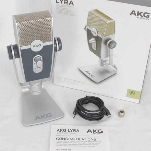 ボーナスストア+5％【美品】AKG LYRA C44-USB コンデンサーマイク アーカーゲー ライ...