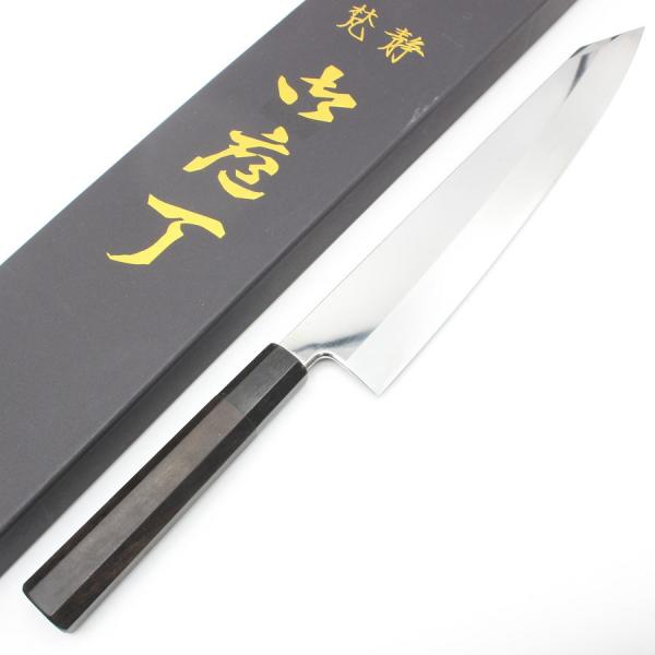 【ボーナスストア+5％】梵静刃物 切付柳刃包丁 九寸半 八角柄 鏡面 刃渡り約285mm 和包丁