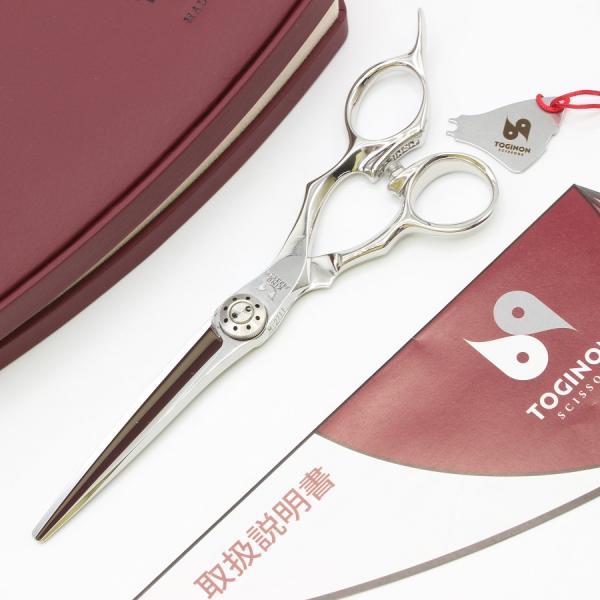 ボーナスストア+5％【美品】刃物屋トギノン キングスプレッド カットシザー 6.4インチ ハマグリ刃...