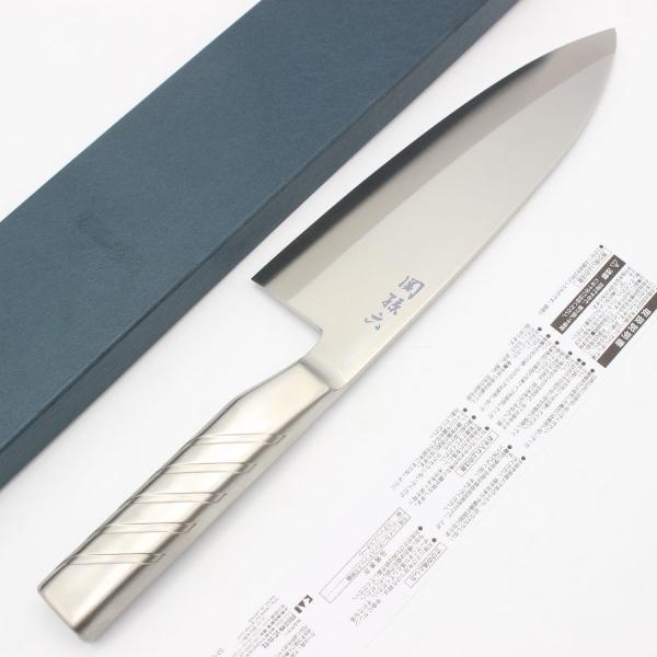 ボーナスストア+5％【新品】関孫六 オールステンレス 出刃包丁 七寸 刃渡り210mm 左利き用 貝...