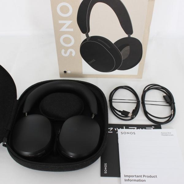 ボーナスストア+5％【美品】Sonos Ace ACEG1JP1BLK ブラック 空間オーディオ ノ...