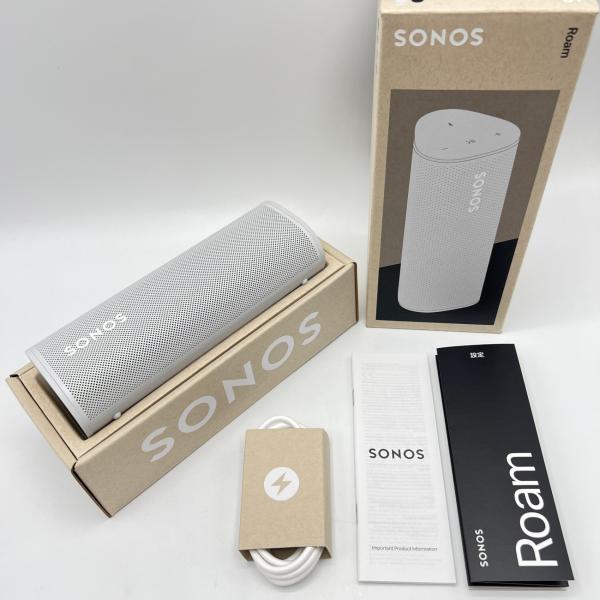 ボーナスストア+5％【美品】Sonos Roam ROAM1JP1 ホワイト ソノス ローム Wi-...