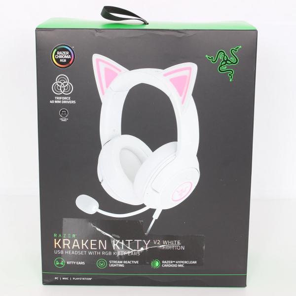 ボーナスストア+5％【新品未開封】Razer Kraken Kitty V2 RZ04-047306...