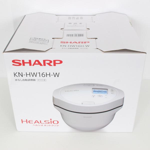 ボーナスストア+5％【新品】シャープ ヘルシオ ホットクック KN-HW16H-W プレミアムホワイ...