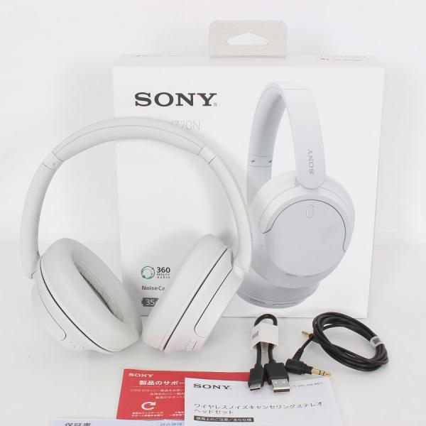 ボーナスストア+5％【美品】SONY WH-CH720N-W ホワイト ワイヤレスノイズキャンセリン...