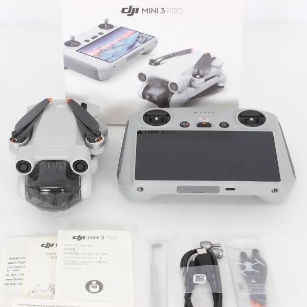 ボーナスストア+5％【美品】DJI Mini 3 Pro RCディスプレイコントローラー付き M16...