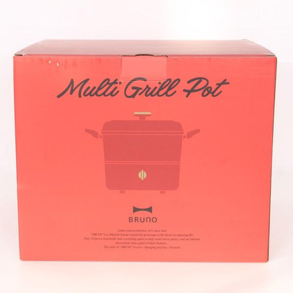 ボーナスストア+5％【新品】BRUNO BOE065-RD レッド 電気鍋 マルチグリルポット ブル...