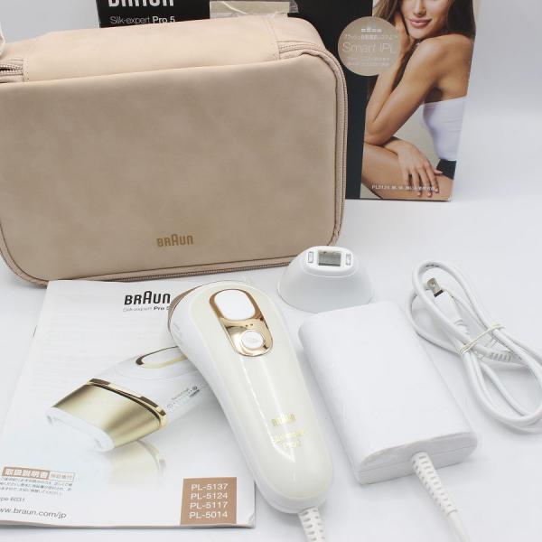 ボーナスストア+5％【新品】ブラウン シルクエキスパート Pro5 PL-5124 光美容器 脱毛器...