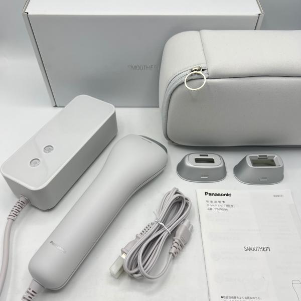 ボーナスストア+5％【美品】パナソニック 光エステ スムースエピ ES-WG0A-H グレー 脱毛器...