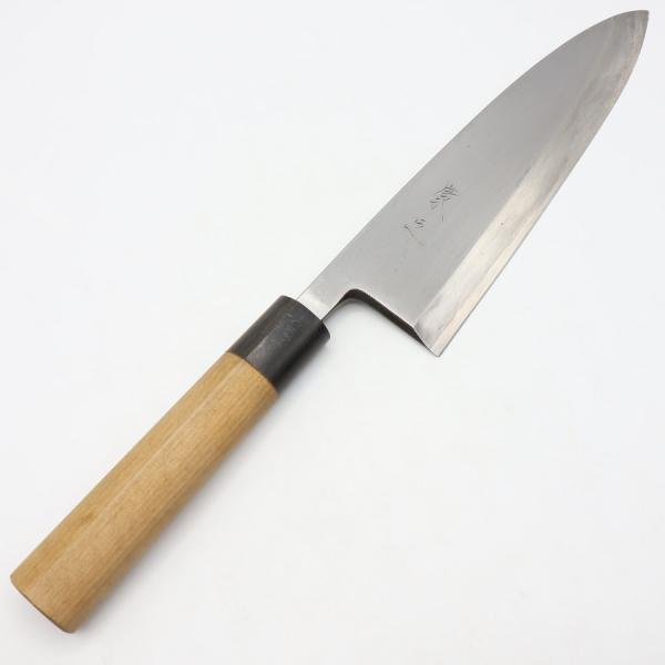 【ボーナスストアPlus】康之 出刃包丁 七寸半 栗型柄 刃渡り約225mm 和包丁