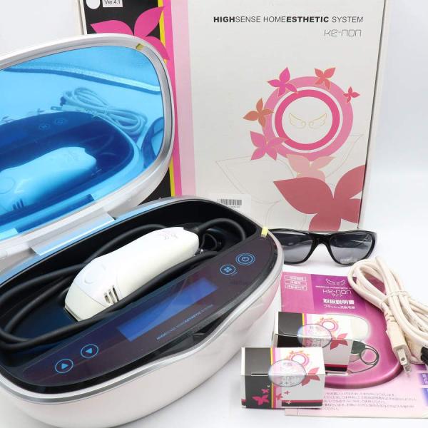 ボーナスストア+5％【美品】ケノン Ver.4.1 眉脱毛あり カートリッジ3点 ラージ+エクストラ...