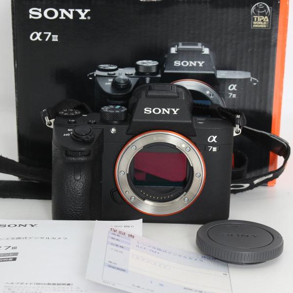 ボーナスストア+5％【美品】SONY α7 III ILCE-7M3 ボディ 35mmフルサイズ ミ...